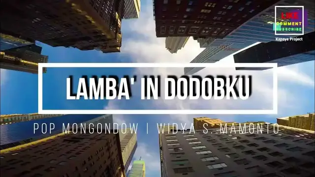 'Video thumbnail for WIDYA S MAMONTO - LAMBA' IN DODOBKU | LAGU MONGONDOW'