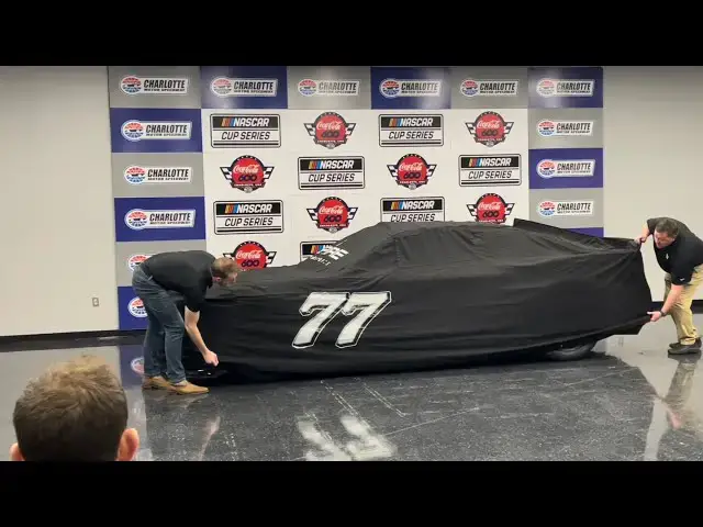 'Video thumbnail for Ty Dillon Unveils 2023 No. 77 Ferris Mowers Paint Scheme NASCAR Cup Series'