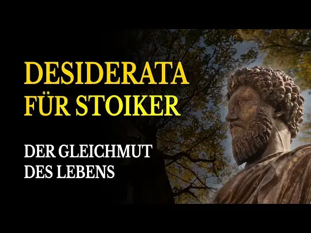 'Video thumbnail for Stoische Desiderata: Geh aufrecht – auch wenn das Leben laut ist'