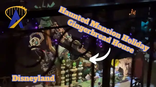 'Video thumbnail for Haunted Mansion Holiday Gingerbread House at Disneyland 2024'