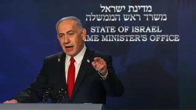 'Video thumbnail for Netanyahu admits to arming of Palestinian gang in Gaza that opposes Hamas'