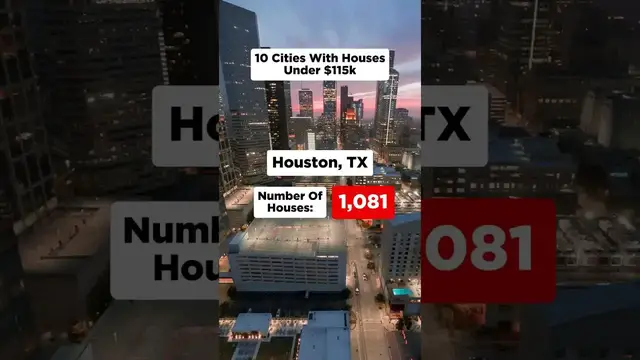'Video thumbnail for 10 cities where you can buy a house for less than $115K'