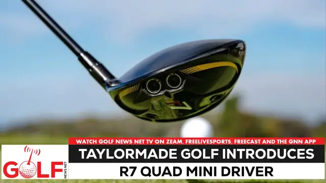 'Video thumbnail for TaylorMade Golf announces R7 Quad mini driver'