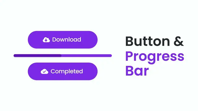 'Video thumbnail for Download Button with Progress Bar in HTML CSS and JavaScript'