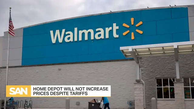 'Video thumbnail for Home Depot not increasing prices as sales beat expectation despite tariffs'