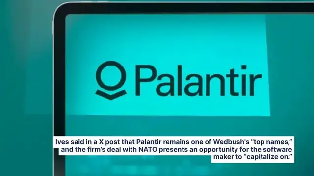 'Video thumbnail for Top Wall Street Analyst Sees 'Unprecedented Traction' For PLTR Stock After NATO Agreement: 'Another Validation Sign''