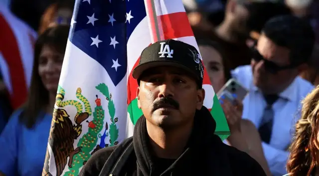 'Video thumbnail for LA protesters defy curfew, demand end to ICE raids amid National Guard deployment'