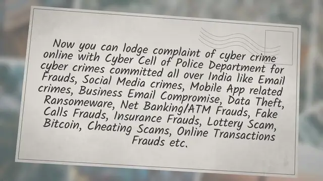'Video thumbnail for Cyber Crime Complaint online. Report Cyber Crime to Police Cyber Cell.'