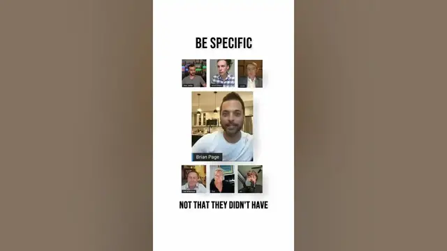 'Video thumbnail for Be Specific'