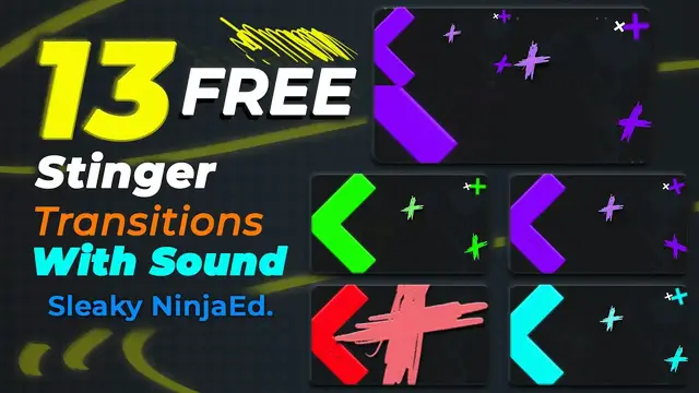 'Video thumbnail for Sleaky Ninja-13 FREE Stream Stinger Transitions for OBS Studio and Streamlabs OBS | with Sound Fx'
