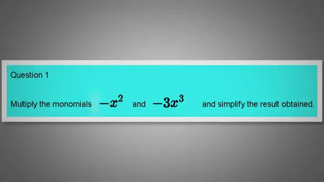'Video thumbnail for Multiply Monomials '