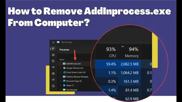 'Video thumbnail for What is AddInProcess.exe and How to Delete  it ? ( High CPU & RAM, GPU Usage)'