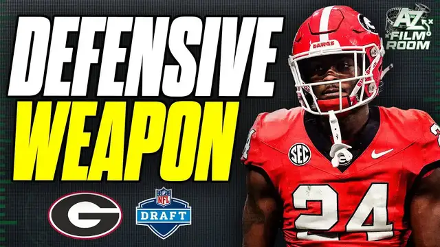 'Video thumbnail for a to z sports film room: malaki starks scouting report: ravens' potential defensive superstar | 2025 nfl draft analysis'