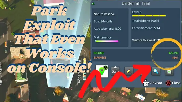 'Video thumbnail for How to Make Money in Cities Skylines with a Park Exploit/Cheat'