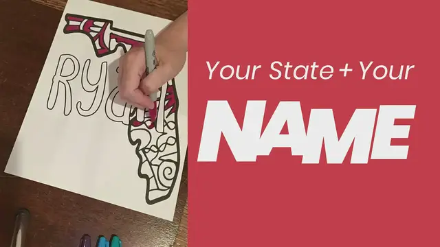 'Video thumbnail for State + Name Coloring Pages'