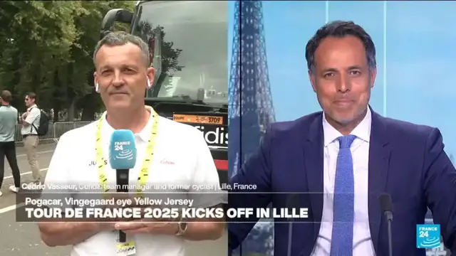 'Video thumbnail for Pogacar and Vingegaard looking to repeat their victory at the Tour de France'