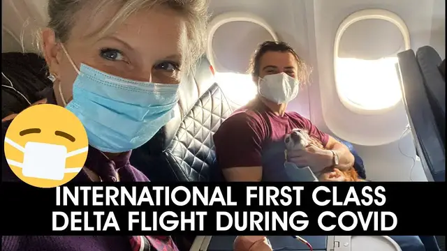 'Video thumbnail for DELTA First Class Flight Review - Coronavirus Pandemic 😷  Covid-19 - 2020'