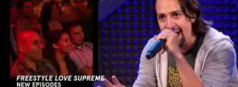 'Video thumbnail for Exclusive: Lin-Manuel Miranda and Anthony Veneziale Rap About Home on FREESTYLE LOVE SUPREME; New Episode Tonight on Pivot!'