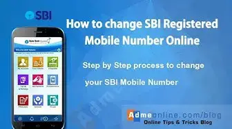 'Video thumbnail for How to change Mobile Number in SBI Bank Account | SBI Mobile number Change/Update'