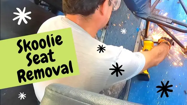 'Video thumbnail for Demolishing skoolie interior - Part 1 | SKOOLIE VLOG 3'