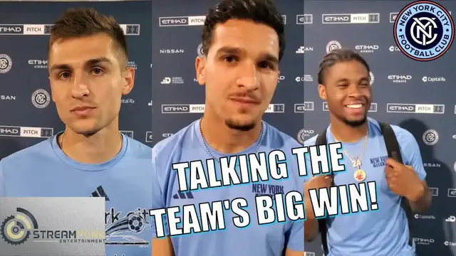 'Video thumbnail for stream punk soccer: nycfc players react to 4-0 win vs atlanta: haak, o'toole, bakrar & romero'