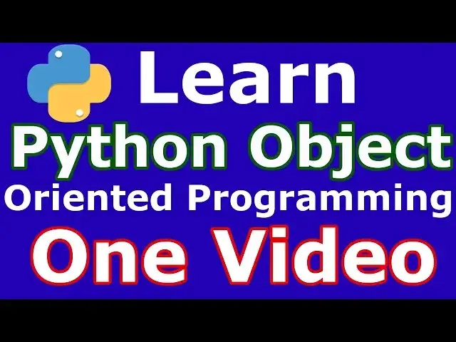 'Video thumbnail for Python Object Oriented Progrmming Complete Course'