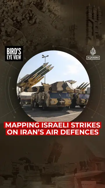 'Video thumbnail for Mapping Israeli strikes on Iran’s air defences'