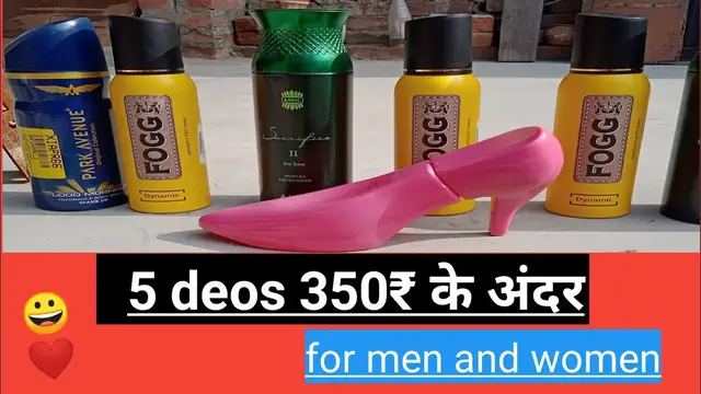 'Video thumbnail for Top 5 deodrants for men in India under 350 for men's and women's'