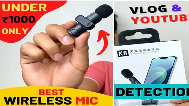 'Video thumbnail for Cheapest wireless mic for youtube | best mic under 1000 | mic for youtubers wireless | wireless mic'