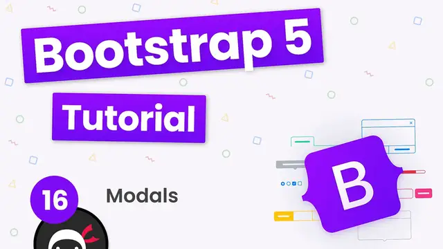 'Video thumbnail for Bootstrap 5 Crash Course Tutorial #16 - Modals'