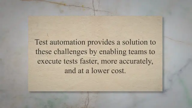 'Video thumbnail for Mastering Test Automation: Strategies for Success in Implementation and Optimization'