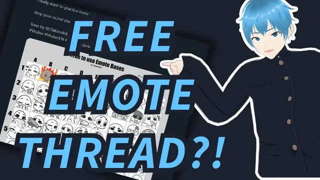 'Video thumbnail for Free VTuber Emotes & Cookie Bribes! 🍪🎮 #VTubeTea'