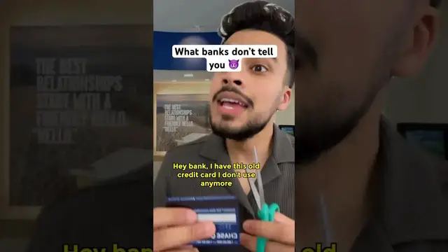 'Video thumbnail for Credit card secret                                             #bank #personalfinance #money'