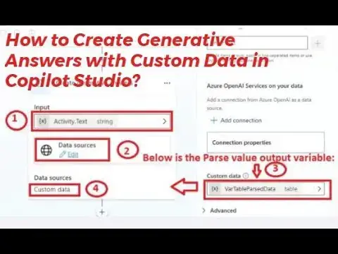 'Video thumbnail for How to Create Generative Answers with Custom Data in Copilot Studio?'