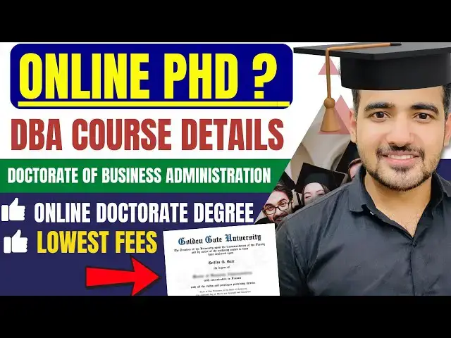 'Video thumbnail for Earn Your ONLINE Doctorate Of Business Administration In 2025!'