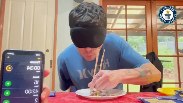 'Video thumbnail for Australian record holder uses everyday items to break world records'