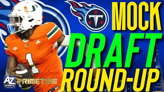'Video thumbnail for Titans do the unfathomable at QB in latest 2025 NFL mock draft'