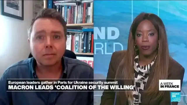 'Video thumbnail for Coalition of the willing: European leaders gathered in Paris for Ukraine summit'