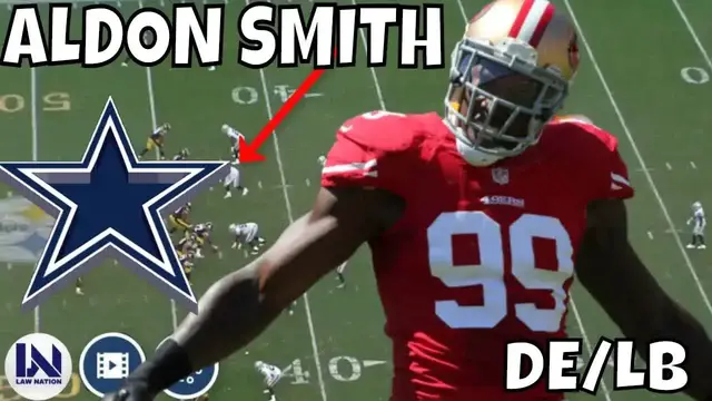 'Video thumbnail for law nation sports: aldon smith film session: cowboys defensive edge & outside linebacker analysis'