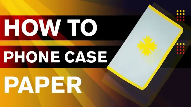 'Video thumbnail for DIY PHONE CASES Paper Only | How to make a phone case out of paper| Phone Pouch Paper'