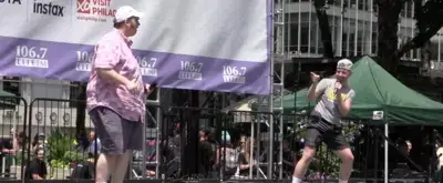 'Video thumbnail for Bikini Bottom Arrives in Bryant Park with the Cast of SPONGEBOB SQUAREPANTS!'