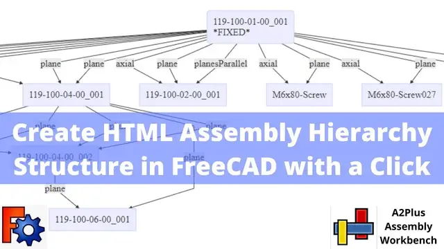 'Video thumbnail for HTML Assembly Hierarchy Structure in FreeCAD | FreeCAD Tutorial  | FreeCAD Assembly | Mechnexus |'