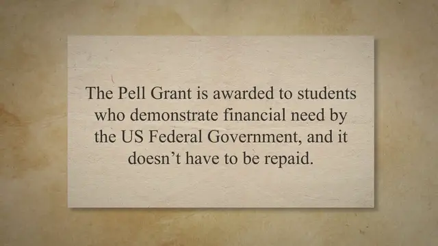 'Video thumbnail for Do you have to pay back a Pell grant?'