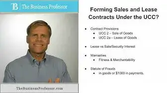 'Video thumbnail for Sale and Lease Contract (UCC) - Formation'