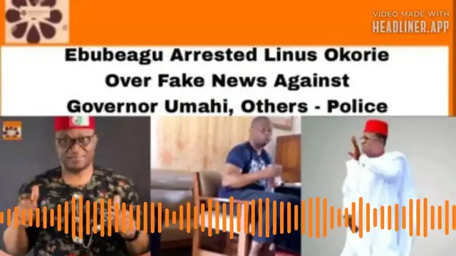 'Video thumbnail for Ebubeagu Arrested Linus Okorie Over Fake News Against Governor Umahi - Police ~ OsazuwaAkonedo'