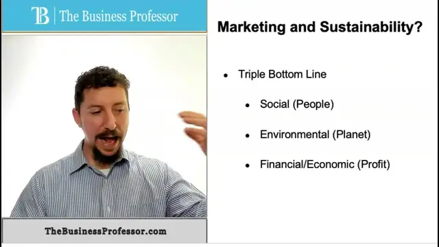 'Video thumbnail for Marketing and Sustainability'