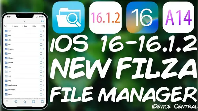 'Video thumbnail for iOS 16 - 16.1.2 JAILBREAK News: FilzaEscaped RELEASED! Powerful File Manager For All Devices'