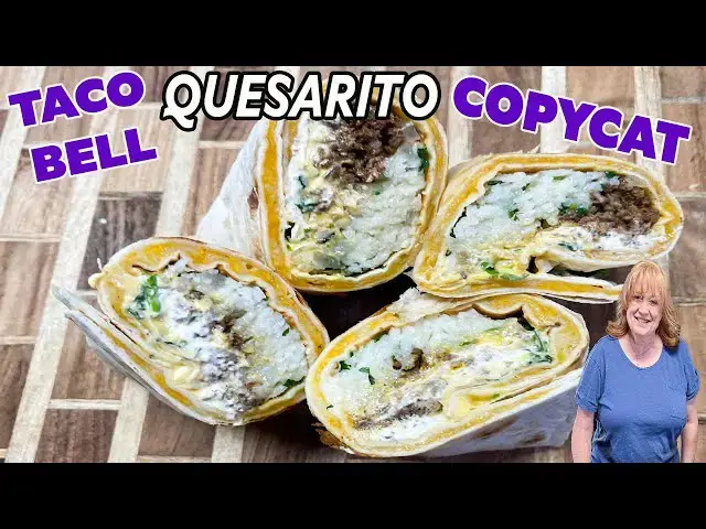 'Video thumbnail for QUESARITO Taco Bell Copycat Recipe'