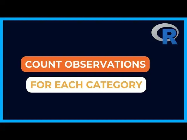 'Video thumbnail for Count Number of Observations by Group (Category) in R'