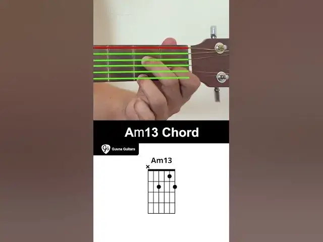 'Video thumbnail for How To Play The Am13 Chord On Guitar - Guvna Guitars'